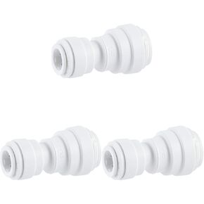 John Guest Speedfit 5/16 Inch OD x 1/4 Inch OD Reducing Union, Push to Connect Plastic Plumbing Fitting, PP201008WP