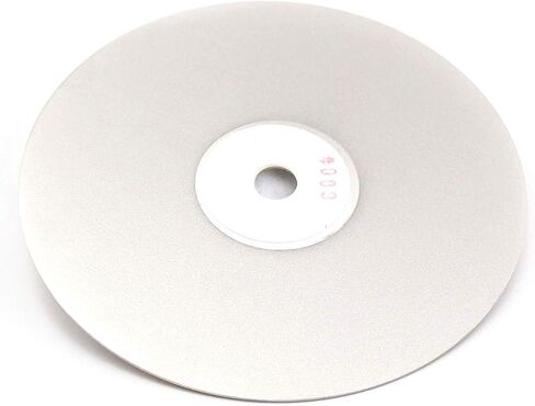 Drilax 6 inch Grit 1200 Professional Quality High Density Diamond Coated Flat Lap Lapping Lapidary Wheel Disc Glass Jewelry Polishing Tool Grinding Sharpening Metal Back 1/2 Arbor (Grit1200) in Kuwait