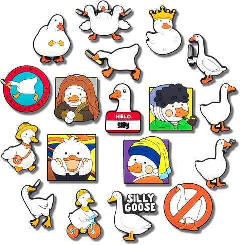 Cute Dog Shoe Charms, 14PCS Animal Kawaii Shoe Charm Party Favor Packs Bracelet Wristband Anime Decoration Accessories Gift for Boy Girl Men. in Saudi Arabia