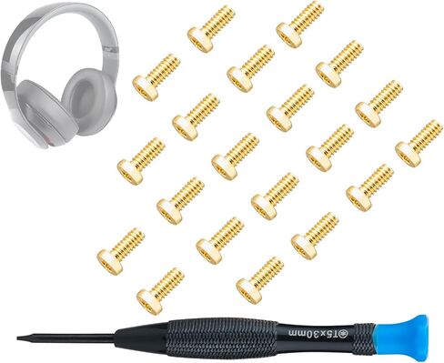 SOULWIT Replacement Headband Screws for Beats Studio 3, Studio 2, Studio 1.0, Studio Pro Headphone Headband Screws 20pcs, Easy DIY Installation - 20pcs Black in Saudi Arabia
