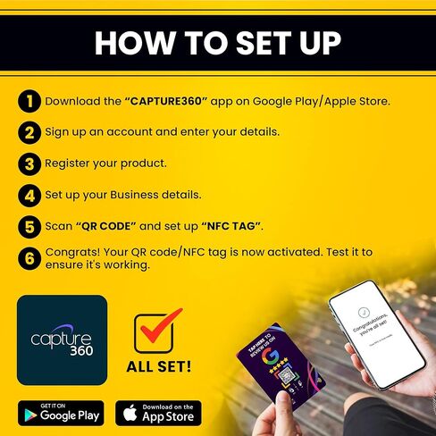 بطاقة NFC Business Google Review Tap، بدون تلامس، تعزز تحسين محركات البحث، وتوفر الوقت، سهلة الاستخدام، قابلة لإعادة الاستخدام، تعزز التواجد عبر الإنترنت وتشجع تعليقات الأعمال - حزمة من 2، أبيض in Saudi Arabia
