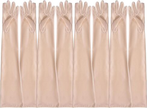 Driew Long Gloves for Women 4 Pairs 20inch, Elbow Gloves Flapper Evening Opera Gloves in Saudi Arabia