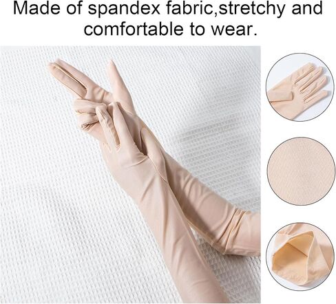Driew Long Gloves for Women 4 Pairs 20inch, Elbow Gloves Flapper Evening Opera Gloves in Saudi Arabia