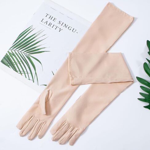Driew Long Gloves for Women 4 Pairs 20inch, Elbow Gloves Flapper Evening Opera Gloves in Saudi Arabia