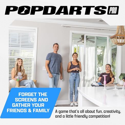 Popdarts PRO Pack Game Set, Retro | Indoor, Outdoor, Suction Cup Throwing Game, Competition with a POP in Kuwait