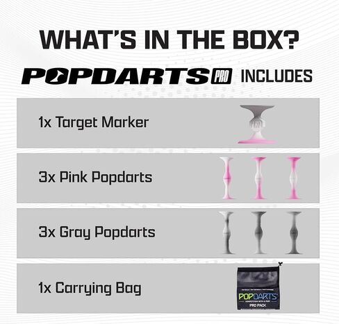Popdarts PRO Pack Game Set, Retro | Indoor, Outdoor, Suction Cup Throwing Game, Competition with a POP in Kuwait