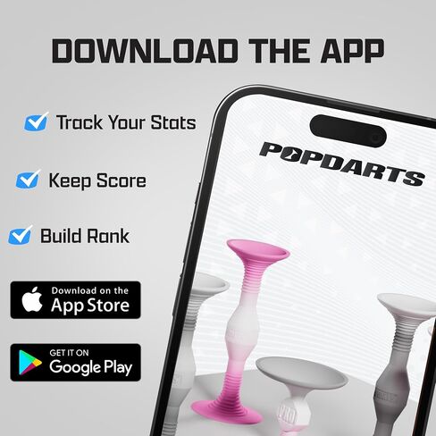 Popdarts PRO Pack Game Set, Retro | Indoor, Outdoor, Suction Cup Throwing Game, Competition with a POP in Kuwait