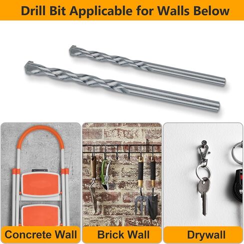 KURUI Zinc Self-Drilling Drywall Anchors, 116PCs Hollow Metal Wall Anchors and Screws Kit, 58 Heavy Duty Anchors + 58#6 x 1-1/4'' Screws, 50LB Hanging and Mounting in Saudi Arabia