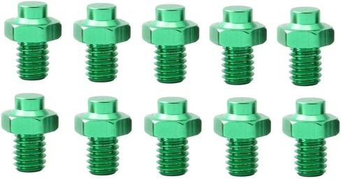 Pokinge 10Pcs Bicycle Pedal Bolts Aluminum Alloy Road Bike Anti-Skid Nail M4 Anti Slide Screw Fixed Stud Mountain Bike Pedal Screws in Saudi Arabia