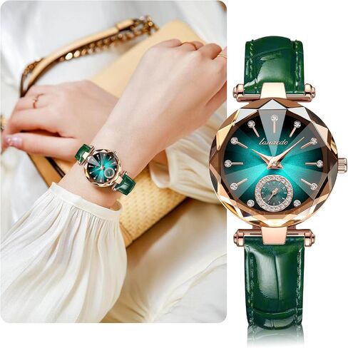 NN BEN NEVIS Watch, Watches for Women with Elegant Leather Strap, Fashion Analog Creative Diamond Dial Wrist Watch, Jewelry Gift for Wedding Anniversary Birthday in Saudi Arabia