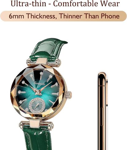 NN BEN NEVIS Watch, Watches for Women with Elegant Leather Strap, Fashion Analog Creative Diamond Dial Wrist Watch, Jewelry Gift for Wedding Anniversary Birthday in Saudi Arabia