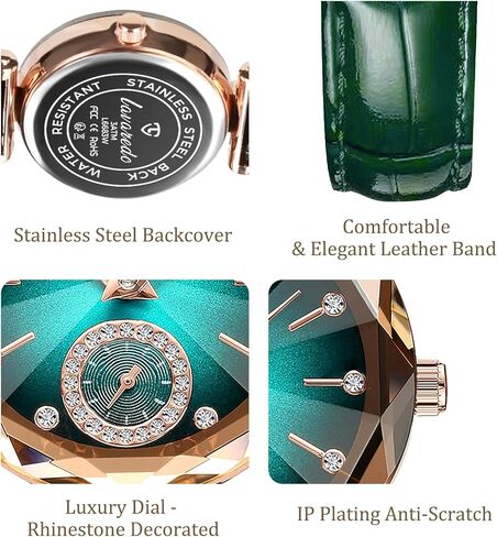NN BEN NEVIS Watch, Watches for Women with Elegant Leather Strap, Fashion Analog Creative Diamond Dial Wrist Watch, Jewelry Gift for Wedding Anniversary Birthday in Saudi Arabia