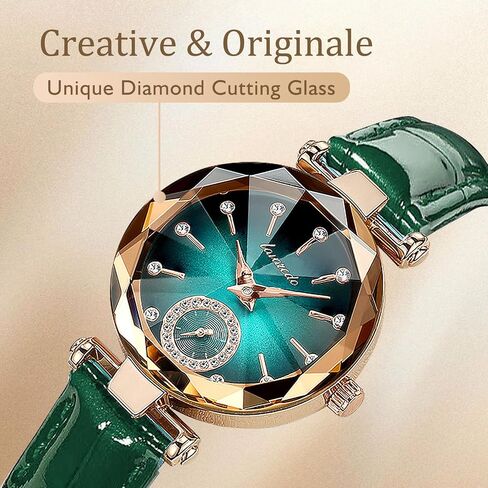 NN BEN NEVIS Watch, Watches for Women with Elegant Leather Strap, Fashion Analog Creative Diamond Dial Wrist Watch, Jewelry Gift for Wedding Anniversary Birthday in Saudi Arabia