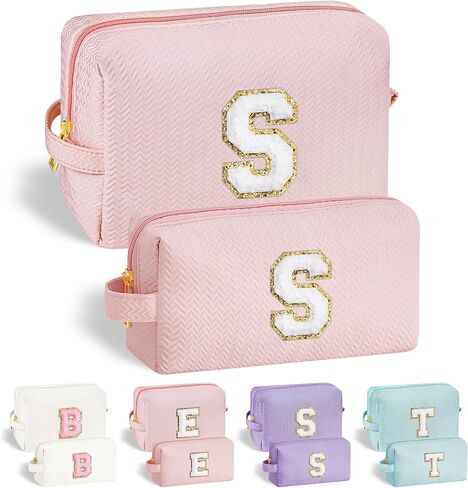 YOOLIFE حقيبة مكياج للسفر حقيبة مستحضرات التجميل، حقائب مكياج للنساء حقيبة مكياج كبيرة للعناية بالبشرة وحقيبة أدوات الزينة هدايا شخصية للنساء صديقتها المراهقة أفضل صديق هدايا عيد ميلاد الأم المعلم R أبيض in Kuwait