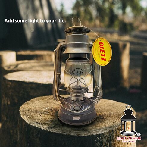 Light of Mine - Dietz #76 Original Galvanized Oil Lantern Bundle Including 6-Pack of 100% Cotton 1/2" Replacement Wick Strips (#76, ZINC) in Saudi Arabia
