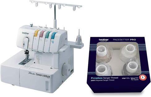 Brother Coverstitch Serger, 2340CV, Sturdy Metal Frame, 1,100 Stitches Per Minute, Trim Trap, Included Snap-on Presser Feet in Saudi Arabia