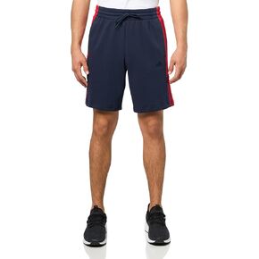 adidas Men's Essentials 3-Stripes Fleece Color Block Shorts