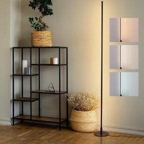 Mid Century Modern Floor Lamp - 6 Globe Lights Tall Gold Standing Lamp with Frosted Glass Shades and Bulbs Included, Dimmable Vintage Floor Lamps for Bedroom Office Reading