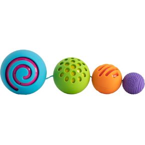 Fat Brain Toys Whirly Squigz - 3 Silicone Spinners for Toddlers & Kids, 10 mos+