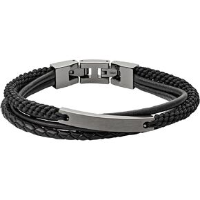 Fossil Men's Heritage D-Link Stainless Steel Chain Bracelet (Model: JF04770040)