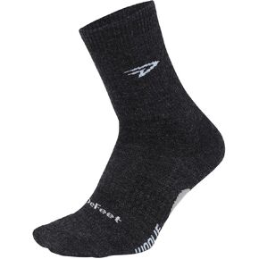 Defeet Woolie Boolie Baaad Sheep Socks, Charcoal/Neon Pink, Large in Kuwait