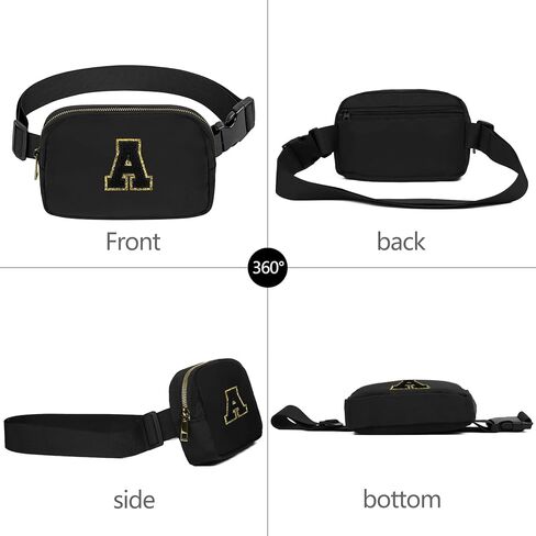 Birthday Gifts Initial Letter Fanny Pack Graduation Christmas Gift for 4 5 6 7 8 9 10 11 12 Year old Girls Teen Cute Daughter Sister Trendy Stuff Small Pack White Letter D in Kuwait