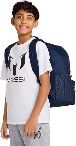 Messi Men's Lifestyle Large Core Backpack for Boys & Girls, Pockets & Adjustable Straps, Black, One Size in Kuwait