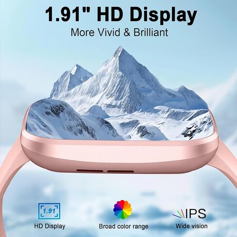 Smart Watch(Answer/Make Call), 1.91" Smartwatch for Men Women, NEW Fitness Watch with 110+ Sport Modes, Fitness Activity Tracke with Pedometer/Sleep Monitor/Heart Rate/IP68 Waterproof, for Android iOS in Saudi Arabia