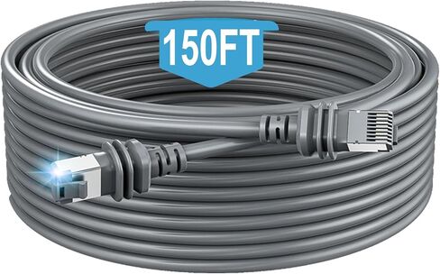 for Starlink Gen 3 Cable 32FT/10M, Starlink Cable Generation 3 Replacement Standard V3 Cable Starlink Ethernet Cable Gen 3 Starlink Internet Kit Satellite Durable Waterproof - Gray in Saudi Arabia