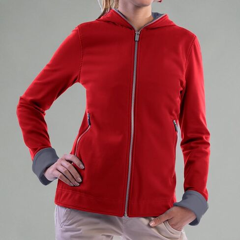 SCOTTeVEST Chloe Glow Hoodie للنساء - 18 جيوب مخفية - سويت شيرت خفيف الوزن بسحاب للسفر والمزيد in Saudi Arabia