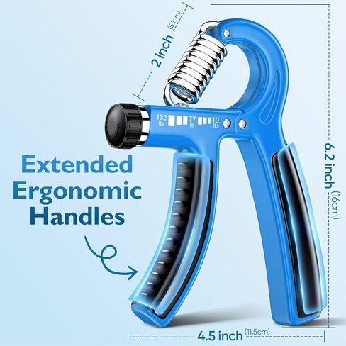 FitBeast Grip Strengthener Forearm Strengthener, Adjustable Hand Grip Strengthener for Strength Training & Rehabilitation, 10-132 lbs Resistance, Ideal for Athletes and Physical Therapy (1 Piece) in Kuwait