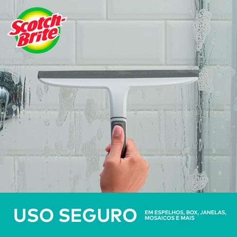 Scotch-Brite, All-Purpose 10 Inch Dual Blade Streak-Free Squeegee, Safe on Mirrors, Glass Shower Doors, Windows, Sinks and More in Saudi Arabia