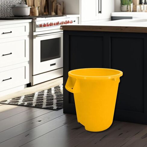 SPARTA Bronco Waste Container Trash Container, Round Trash Bin for Disposal, 10 Gallons, Green in Saudi Arabia