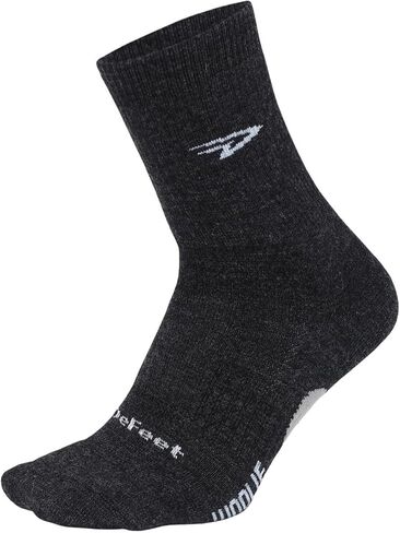 Defeet Woolie Boolie Baaad Sheep Socks, Charcoal/Neon Pink, Large in Kuwait