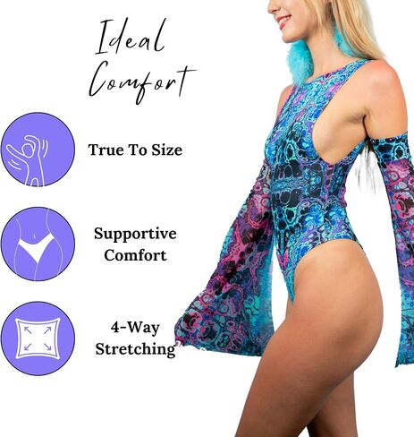 Freedom Rave Wear - Vibrant & Comfortable Women's Bodysuit | Trendy Rave Apparel in Saudi Arabia