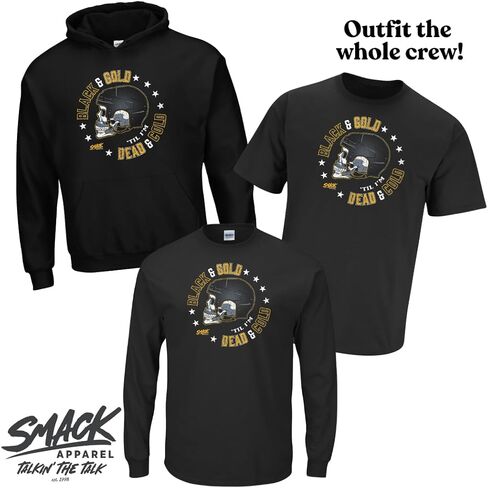 Pittsburgh Hockey Fans. Black and Gold 'Till I'm Dead and Cold. Black T-Shirt (Sm-5X) in Saudi Arabia