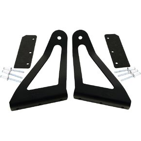 GS Power LED Light Bar Brackets for 52" Curved Lightbar Mount Off Road Barlight at Roof/Upper Windshield. Compatible with 1984-2001 Jeep Cherokee XJ & 1986-1992 Comanche MJ