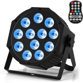 Rechargeable Par Lights RGBW 4-in-1 LED Uplights Battery Powered Stage Lights, HOLDLAMP DJ Lights Sound Activated with Remote & DMX Control for Festival Party Event Wedding Bar (4 Packs)
