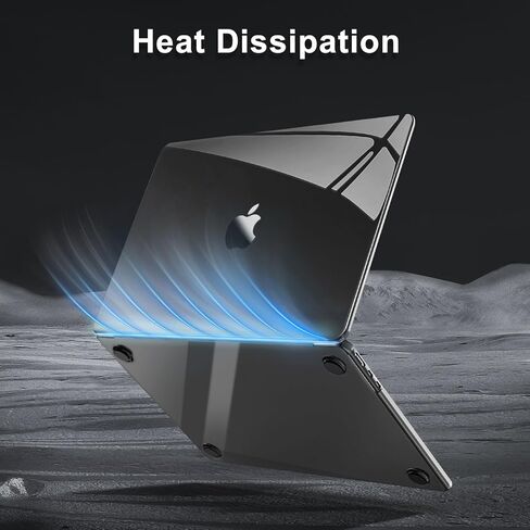 MOSISO Compatible with MacBook Air 13 inch Case 2024 2023 2022 M3 A3113 M2 A2681, Surpass Natural Beauty Plastic Hard Shell&Keyboard Cover&Screen Film&Type C for MacBook Air 13.6 inch,Crystal Midnight in Kuwait