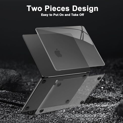 MOSISO Compatible with MacBook Air 13 inch Case 2024 2023 2022 M3 A3113 M2 A2681, Surpass Natural Beauty Plastic Hard Shell&Keyboard Cover&Screen Film&Type C for MacBook Air 13.6 inch,Crystal Midnight in Kuwait