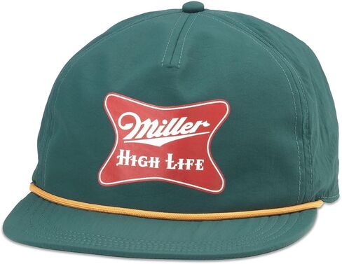 AMERICAN NEEDLE Miller High Life Beer Mallard Foamy Adjustable Snapback Baseball Hat, Olive (24011A-MHL-OLIV) in Kuwait