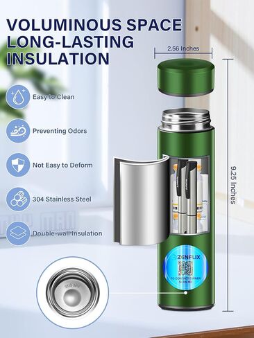 72H 1-3 Insulin Pens Cooler Travel Case TSA Approved Portable Refrigerated Medicine Cooler for Diabetes Insulin Vial Protection with 2 Ice Bottles & Preventing Loss QR Code for Trips (Blue) in Saudi Arabia
