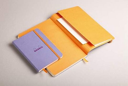 RHODIA 117455C - دفتر ملاحظات مرن بيج - A5 - نقطة منقط - 160 صفحة - ورق كليرفونتين عاجي 90 جم/م - إشارة مرجعية، إغلاق مرن - غطاء جلد صناعي - مجموعة Rhodiarama in Kuwait