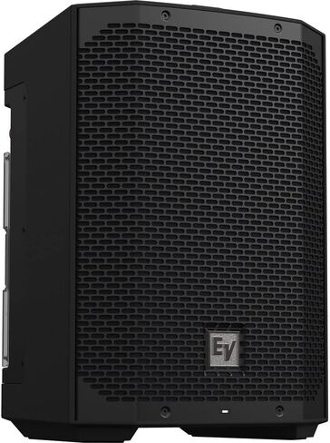 Electro-Voice EVERSE 8 8" 2-Way Battery Powered Loudspeaker with Bluetooth, Black (Pair) Bundle with Auray SS-47S-PB Deluxe Steel Speaker Stand and 2X XLR-XLR Cable in Kuwait