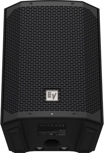 Electro-Voice EVERSE 8 8" 2-Way Battery Powered Loudspeaker with Bluetooth, Black (Pair) Bundle with Auray SS-47S-PB Deluxe Steel Speaker Stand and 2X XLR-XLR Cable in Kuwait
