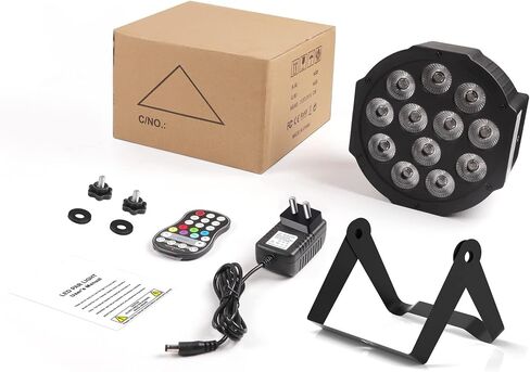 Rechargeable Par Lights RGBW 4-in-1 LED Uplights Battery Powered Stage Lights, HOLDLAMP DJ Lights Sound Activated with Remote & DMX Control for Festival Party Event Wedding Bar (4 Packs) in Kuwait