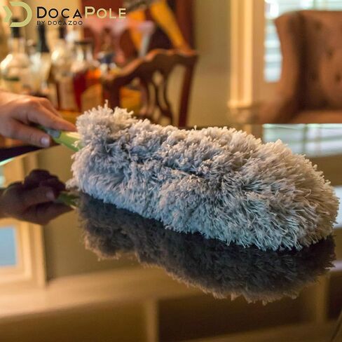 DocaPole Microfiber Feather Duster with 7-30 Foot Extension Pole for Dusting High Ceilings and Surfaces in Saudi Arabia