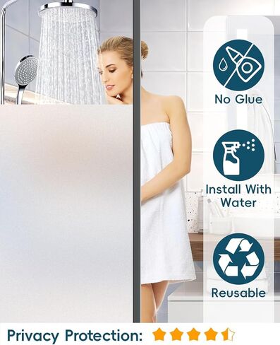 One Way Privacy Window Film - Window Privacy Film See Out Not in Removable Window Tint for Home Reflective Static Cling Window Film Heat Blocking 17.5 Inch X 157 inch in Saudi Arabia