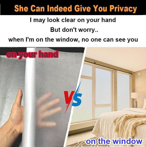 One Way Privacy Window Film - Window Privacy Film See Out Not in Removable Window Tint for Home Reflective Static Cling Window Film Heat Blocking 17.5 Inch X 157 inch in Saudi Arabia
