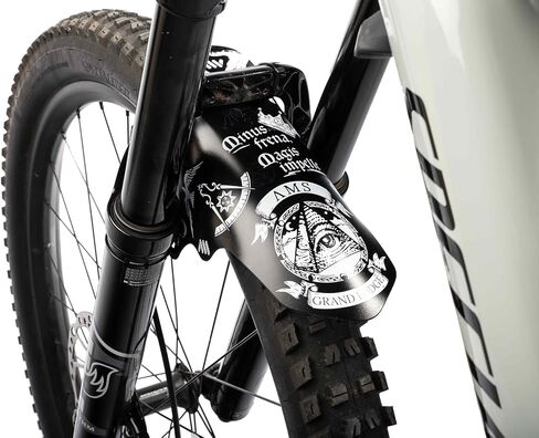 All Mountain Style Front Mudguard –Bike Mud Guard Supports Front Protection Fits Size 26’’, 27.5’’and 29’’ - Helps Protect Your Bike from Mud, Water Spray and More (Black & White) in Kuwait